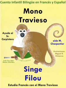 Cuento Bilingüe español frances Mono Travieso